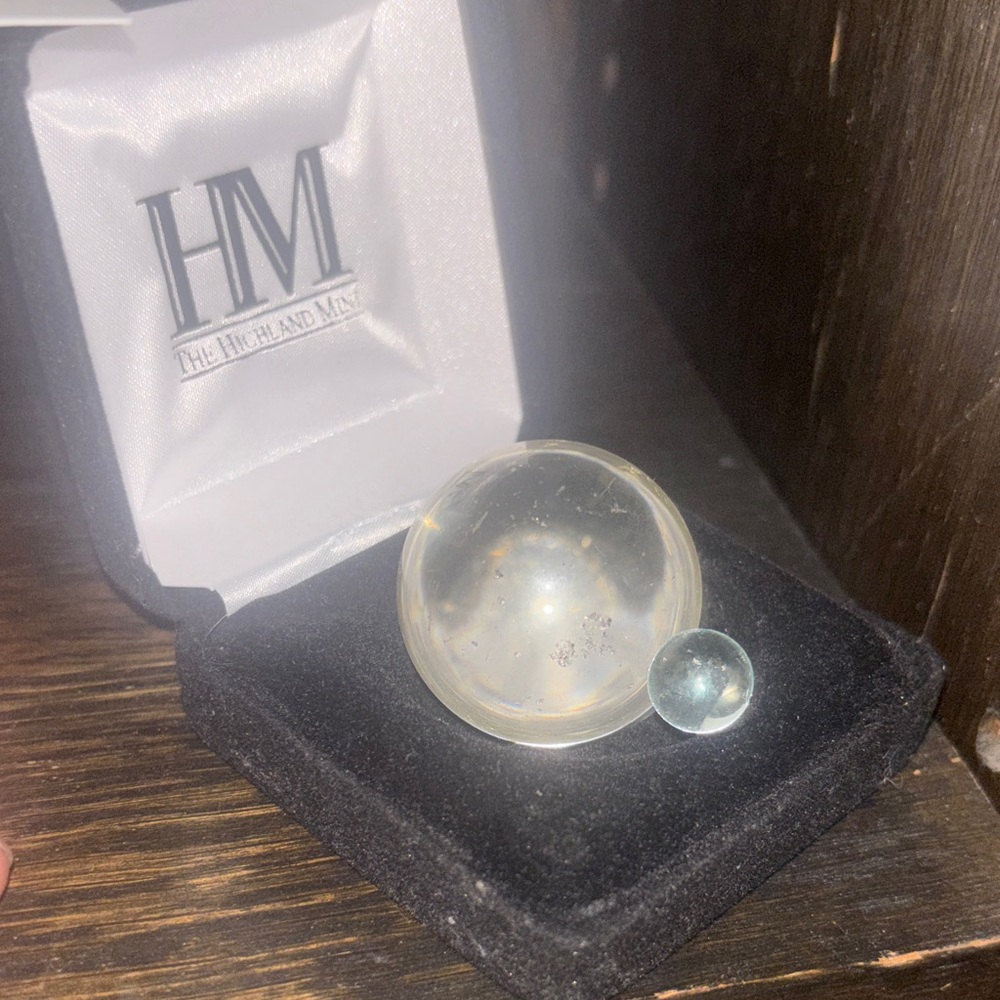 The Highland Mint Glass Paperweight Set